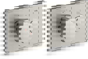 Two Handle Thermostatic Valve Trim in Vibrant Brushed Nickel